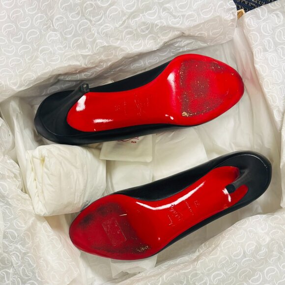Christian Louboutin Black and Red Women's Shoes - Picture 8 of 10
